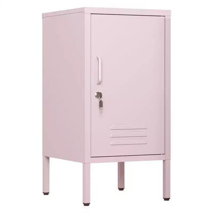 Table d'appoint casier en métal vert/orange/rose/violet – Armoire de rangement à 1 porte avec étagère réglable, conception anti-basculement