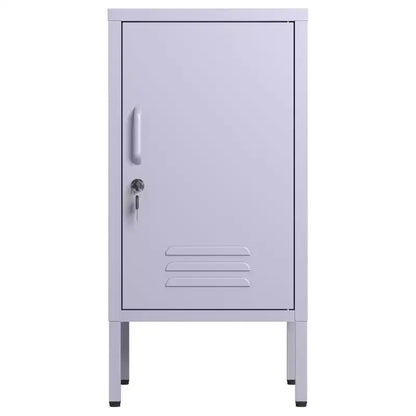 Table d'appoint casier en métal vert/orange/rose/violet – Armoire de rangement à 1 porte avec étagère réglable, conception anti-basculement