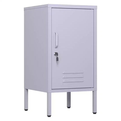 Table d'appoint casier en métal vert/orange/rose/violet – Armoire de rangement à 1 porte avec étagère réglable, conception anti-basculement
