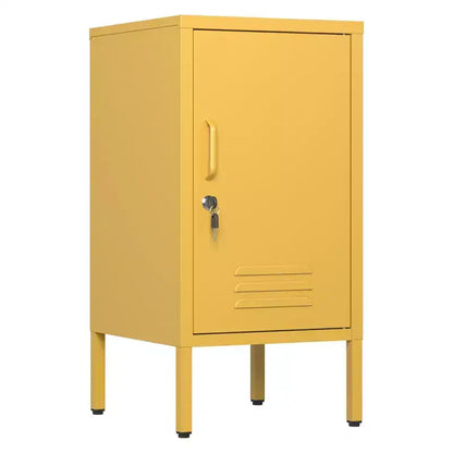 Table d'appoint casier en métal vert/orange/rose/violet – Armoire de rangement à 1 porte avec étagère réglable, conception anti-basculement