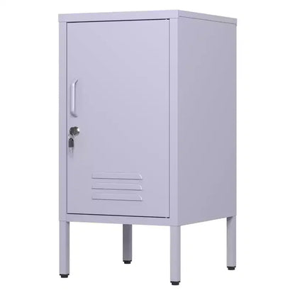 Table d'appoint casier en métal vert/orange/rose/violet – Armoire de rangement à 1 porte avec étagère réglable, conception anti-basculement