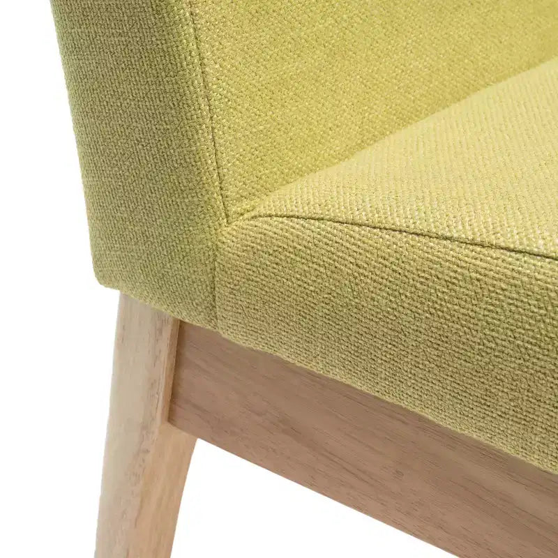 Chêne/Thé Vert, Ensemble de salle à manger 5 pièces, style Mid-Century, 4 places