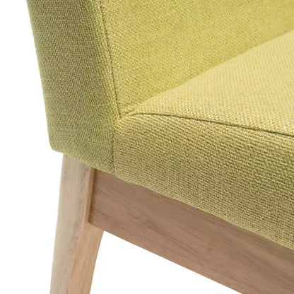 Chêne/Thé Vert, Ensemble de salle à manger 5 pièces, style Mid-Century, 4 places