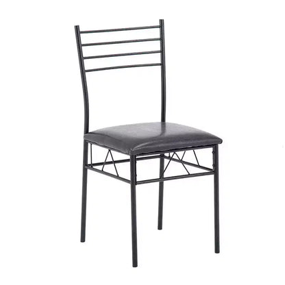 Ensemble de salle à manger rectangulaire moderne noir 5 pièces pour 4 personnes