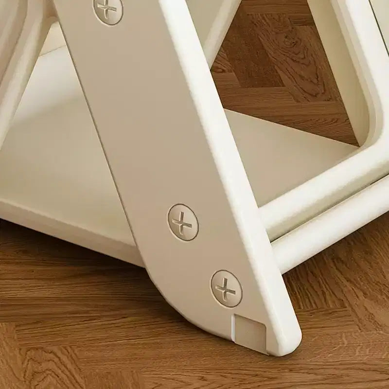 Chaise haute et tour d'apprentissage 3-en-1 pour tout-petit, blanc et anthracite/gris/vert, 1 enfant