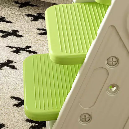 Chaise haute et tour d'apprentissage 3-en-1 pour tout-petit, blanc et anthracite/gris/vert, 1 enfant